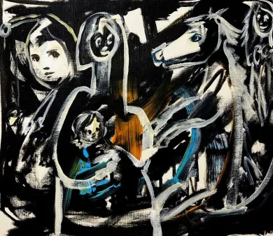 植田工 作品展 「ソの森をカけヌける」- (アート・ギャラリーわらね